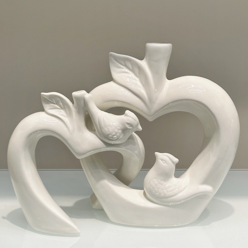 跨境轻奢现代电镀陶瓷花瓶动物高级艺术品创意插花陶瓷工艺品摆件详情8