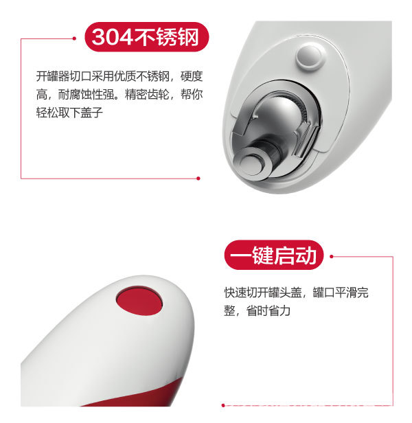Cross-border TV shopping electric can opener, bottle opener, kitchen electric small tools can opener pic 6
