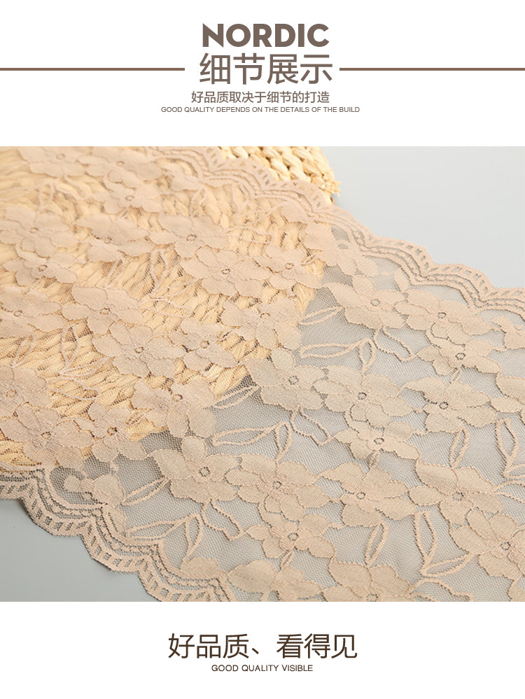 Factory direct supply of 23cm new lace-trimmed ship sock underwear lace DIY accessories pic 17