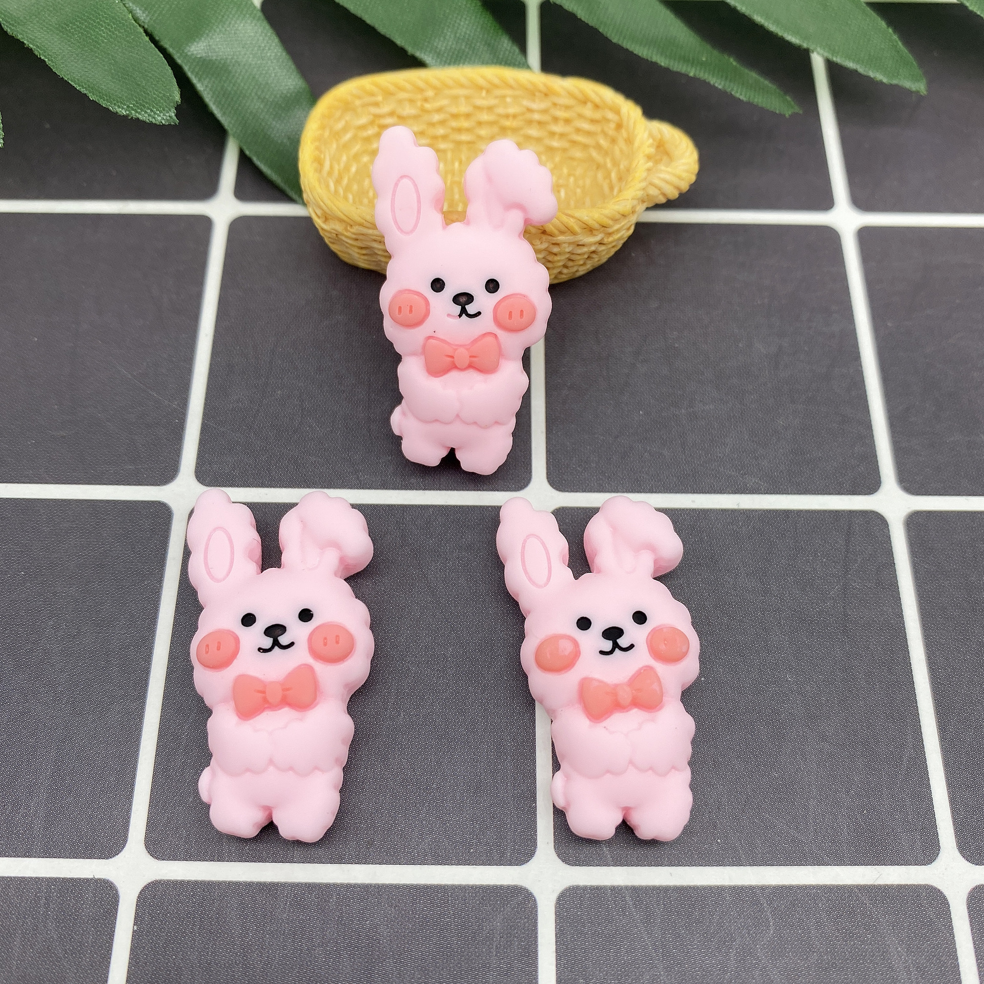 树脂配件饰品帽子贴片史莱姆内放DIY日韩风哑光笑脸厂家直销详情28