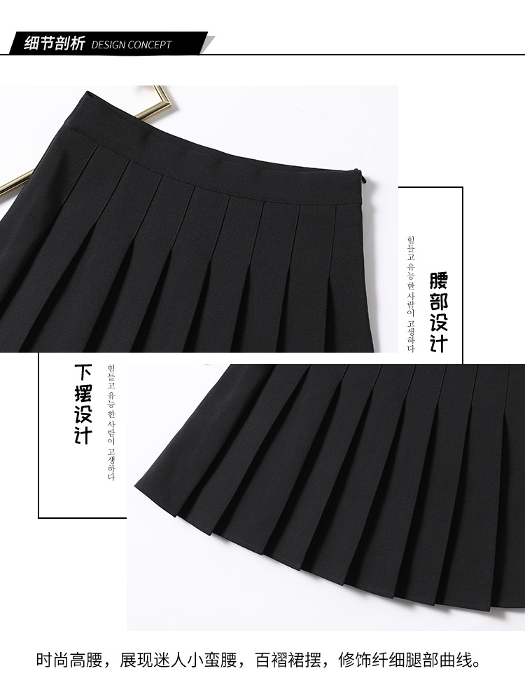 Pleated skirt for women, Spring/Summer jk white 2022 new style Korean high-waisted A-line short skirt, autumn/winter plaid half skirt pic 52