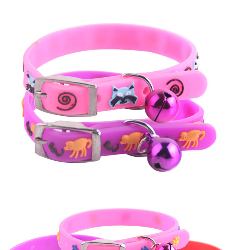 Wholesale dog cute bell collars, pet silicone bell necklaces, Teddy pet cat and dog bell collars event products. Self-pickup only pic 8
