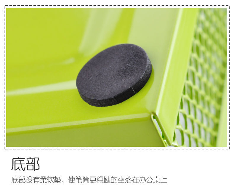 Large-capacity iron mesh three-compartment pen holder, desktop storage, multi-functional combination pen bucket, office and student metal stationery wholesale pic 11