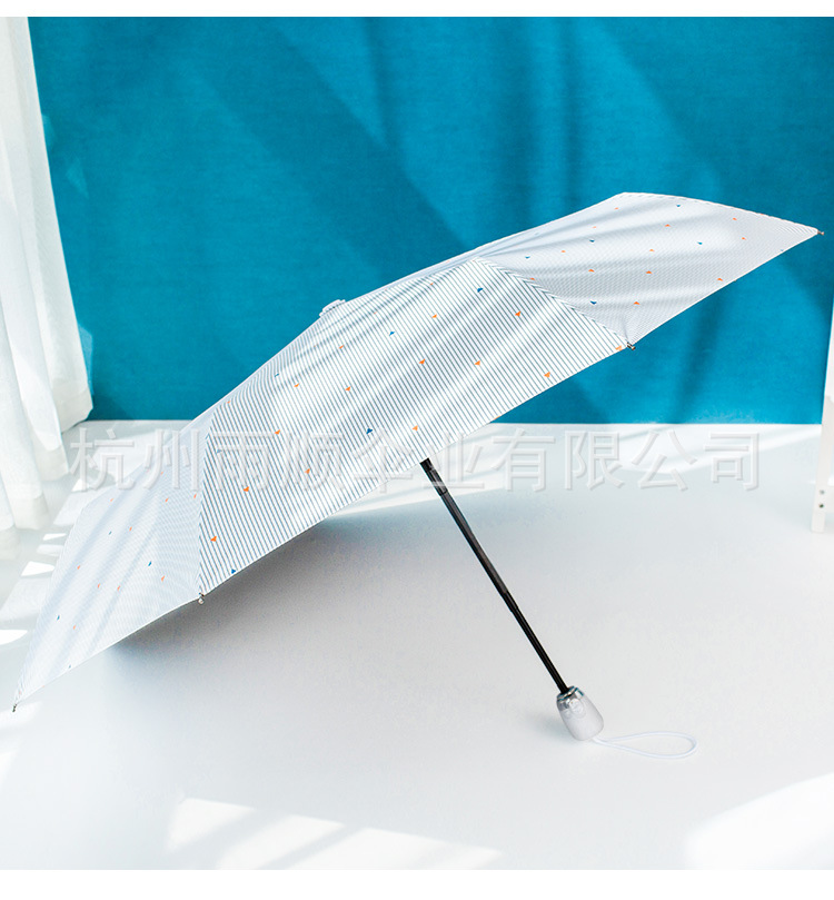 Fully automatic folding sun umbrella, black rubber, sunny and rainy, female student sunshade, self-opening and closing, UV protection and sun protection pic 11