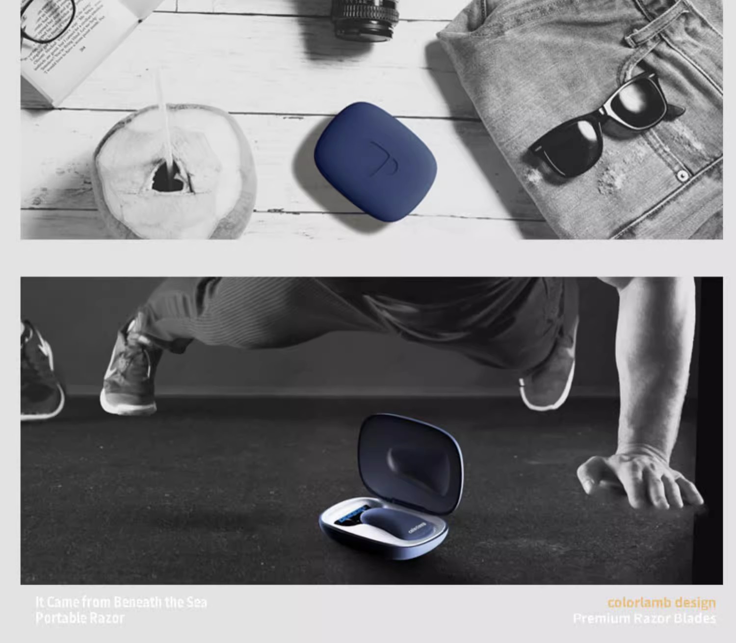 Colorlamb颜羊男士手动剃须刀5层刀片刮胡刀迷你旅行便携式剃刀进口刀头详情4