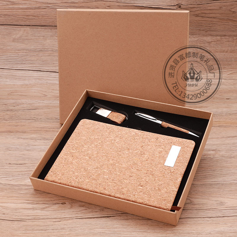 Cork keychain set, notebook gift, corporate real estate company annual meeting, employee event gift set pic 7