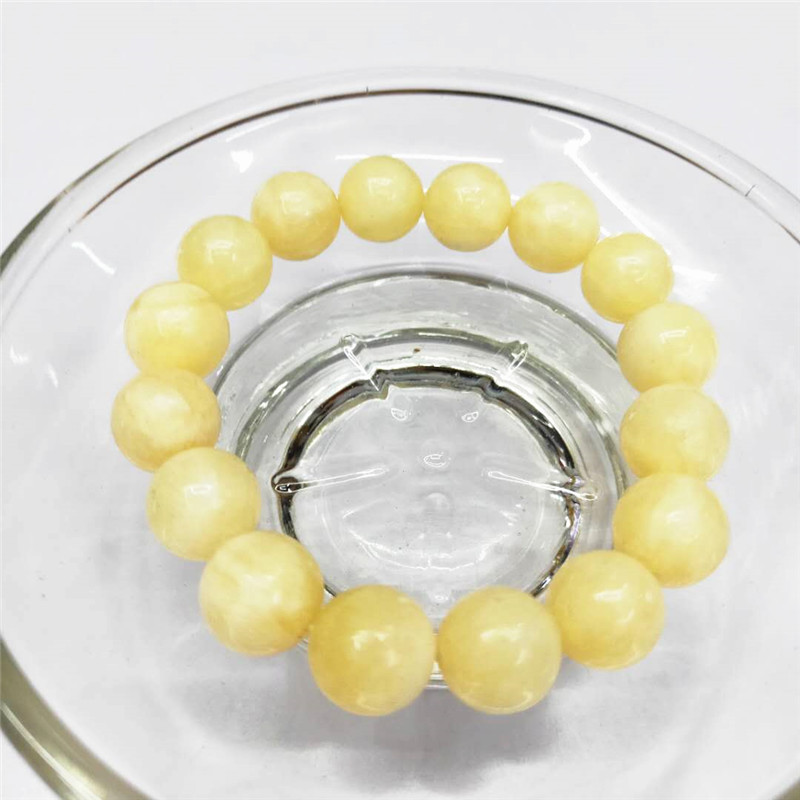 Wholesale of new type of natural beige jade bracelets, DIY beige jade bracelets, direct sales from the manufacturer of natural stone bracelets pic 9