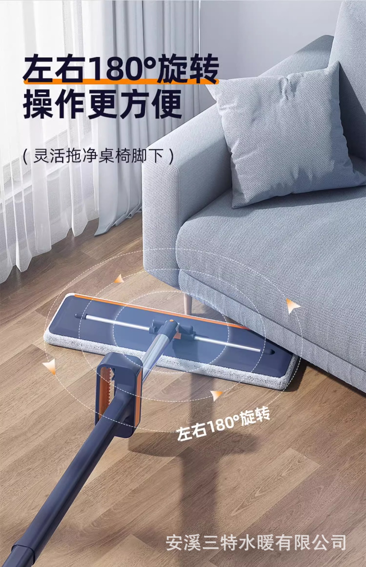 免手洗2023新款平板拖把家用一拖净加大吸水懒人地拖拖布拖地神器详情13