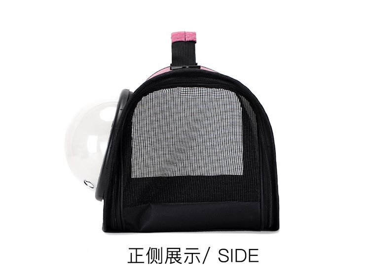 外出新款便携单肩背包手提透明宠物折叠猫咪狗狗太空舱透气外带详情13