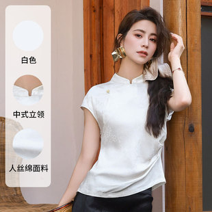 New Chinese-style summer white dress for women, long dress with texture, improved traditional Chinese style, cheongsam, lace and three-dimensional embroidery pic 15