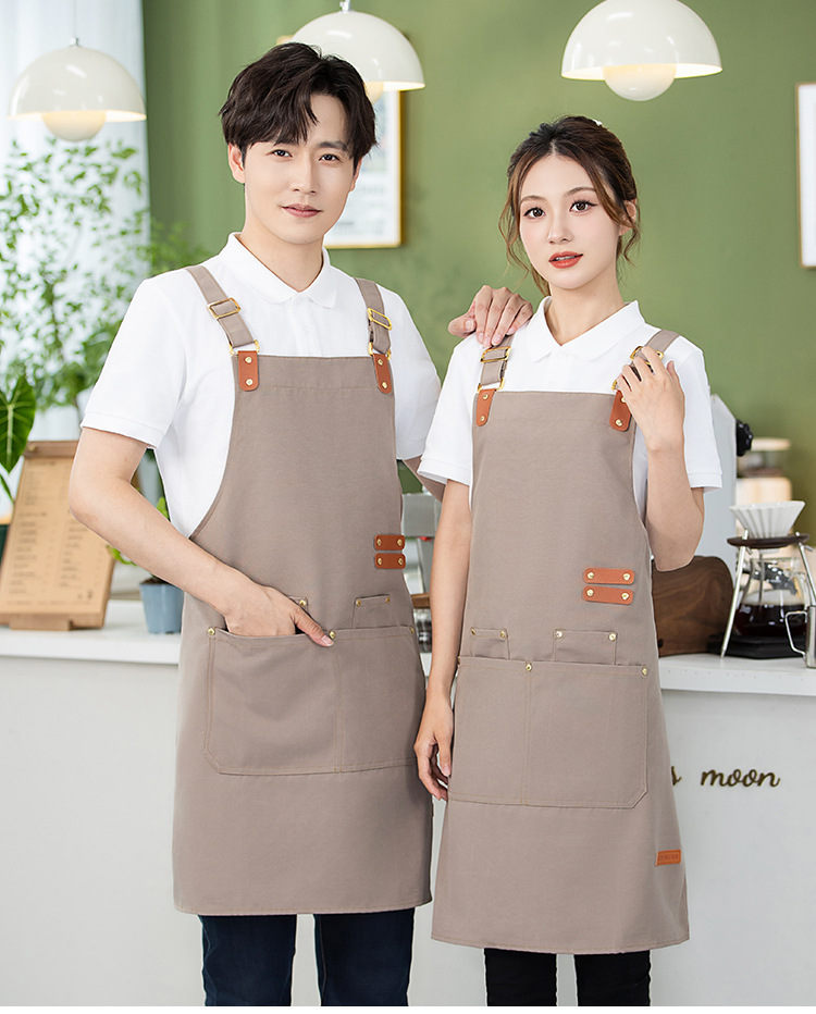 高档围裙印字logo咖啡奶茶餐厅礼品防油污工厂采购批发礼品工作服详情23