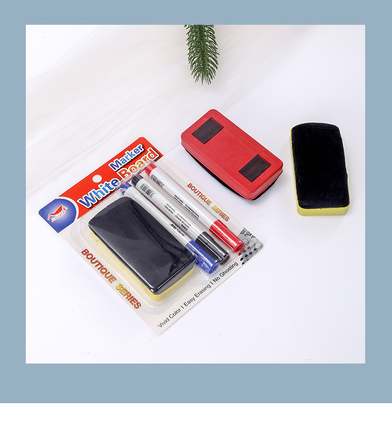 The manufacturer produces in-stock marked erasable pens without logos, black dry erasable pens, water-based whiteboard pens and blackboard erasers pic 9