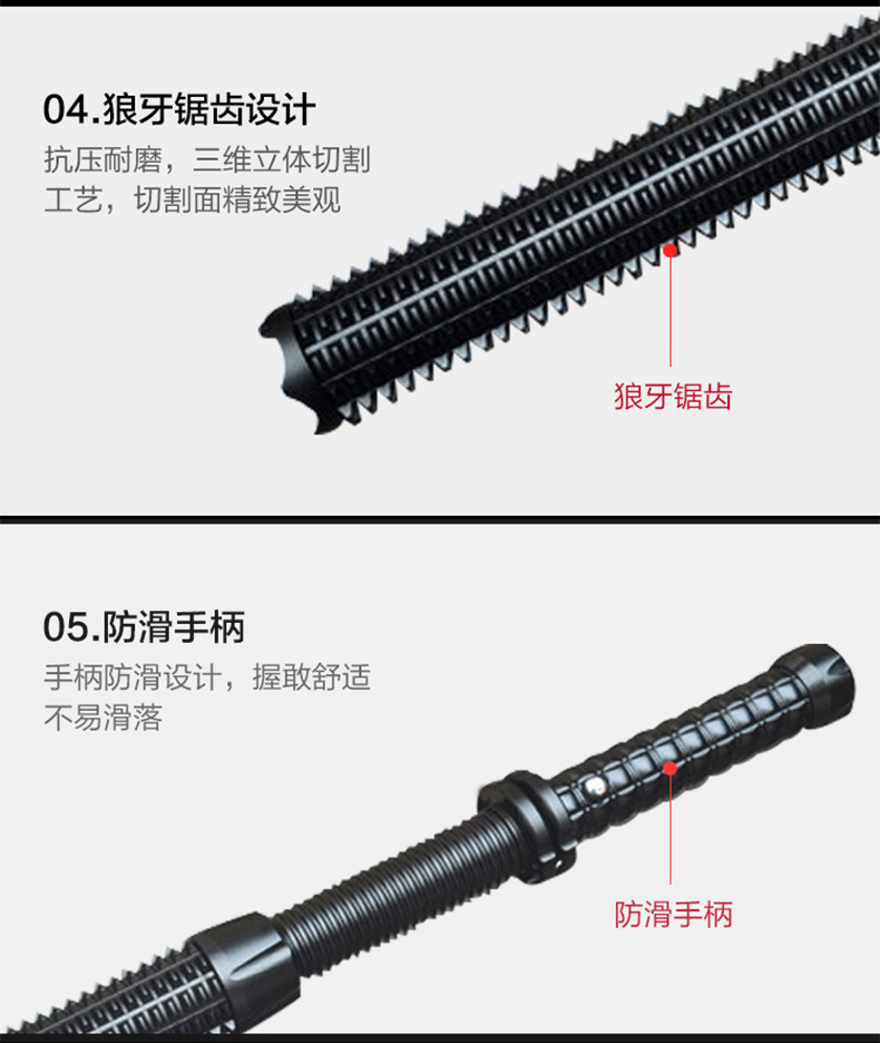 批发军led户外强光铝合金手电筒超亮可充电超长续航远射大功率灯详情8