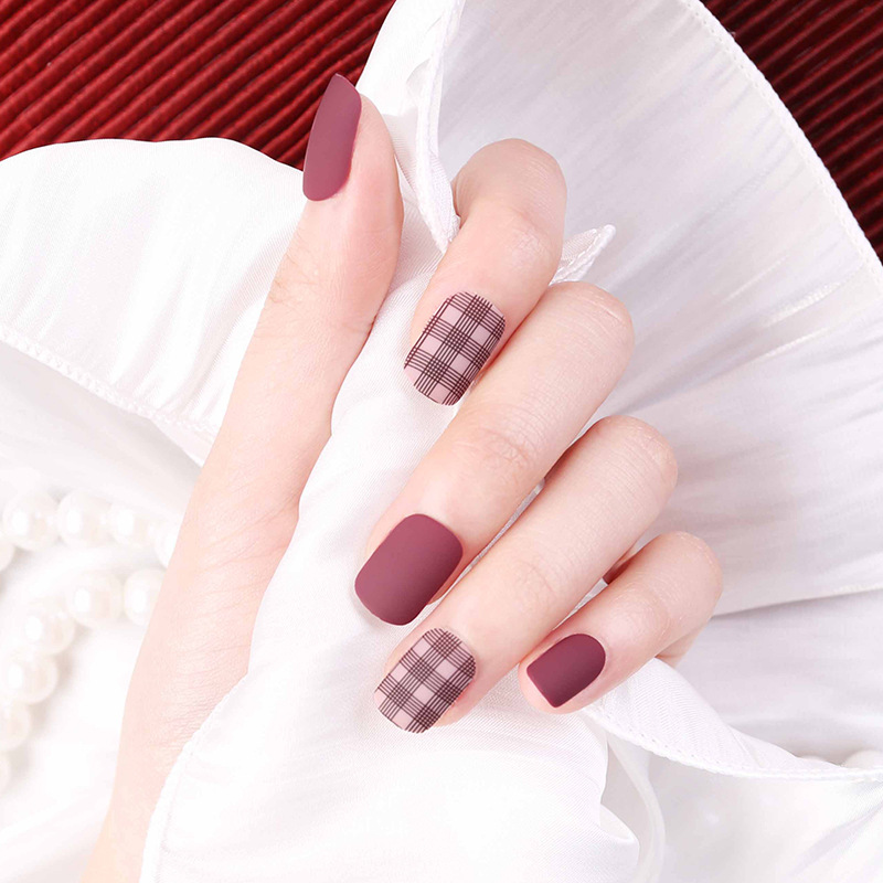 Wholesale of wearable nail art pieces, handcrafted high-quality jelly glue, detachable patches, false nails (nail), finished products in stock, exclusively for export pic 10