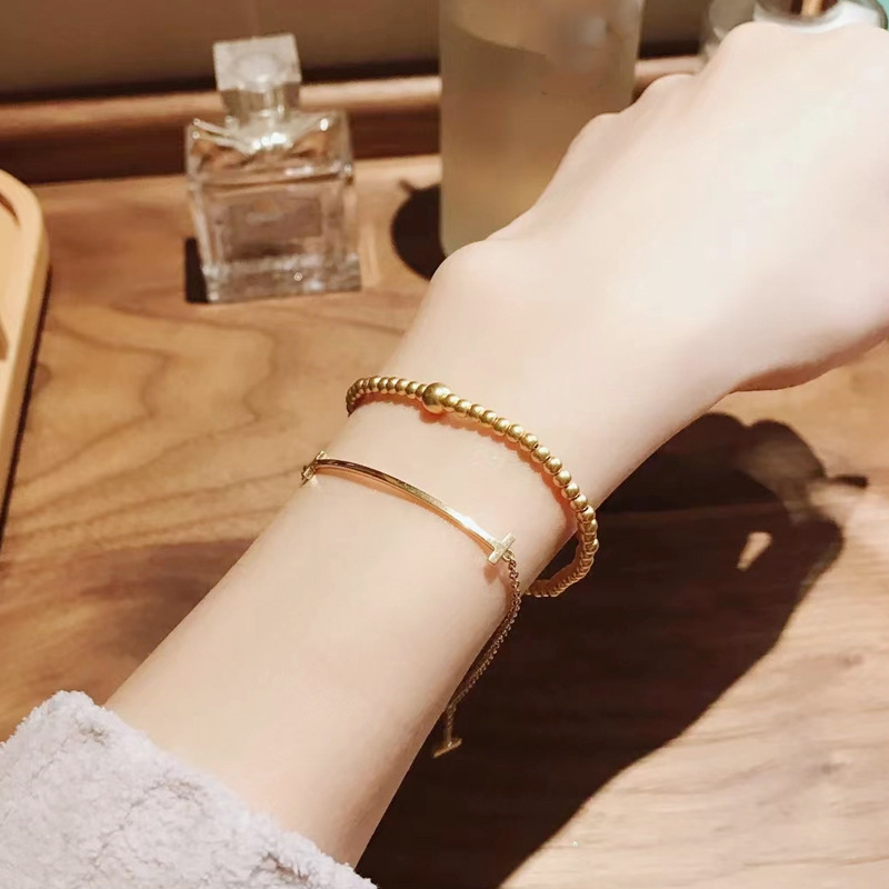 古法传承手镯女仿真黄金正品实心越南沙金素圈不掉色福牌手链首饰详情31