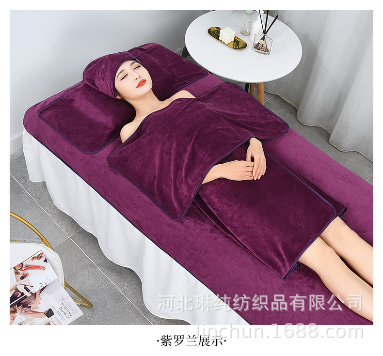 Beauty salon-specific towels with logo, beauty salon towels, bed towels, bath towels, bath skirts, fine fibers, soft and absorbent pic 45