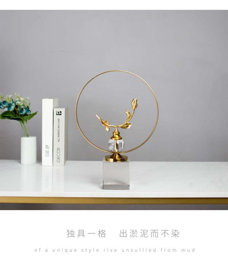Creative modern and simple home handicrafts, crystal ornaments for living rooms, office desks, artistic decorative arrangements pic 25