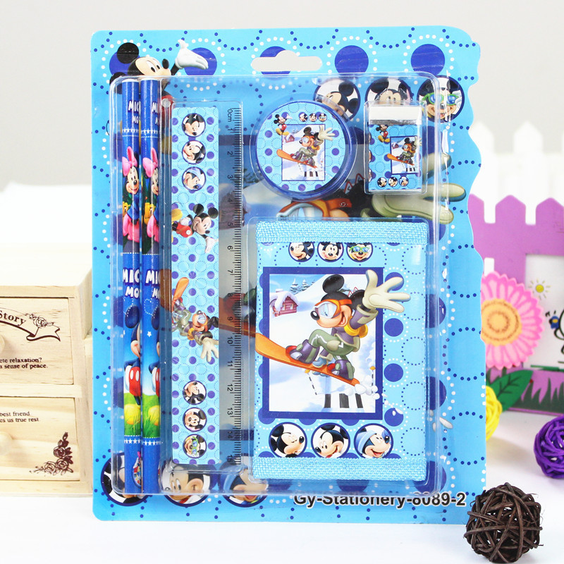 Wholesale of cartoon stationery sets, card suction packaging, coin purses, pencils, rulers, erasers, and student gifts pic 6