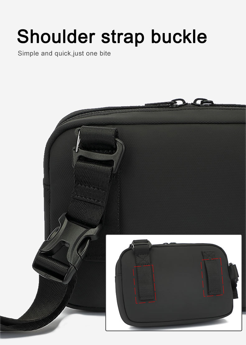 BOREIDEN新款跨境迷你斜挎包男百搭休闲挎包潮牌腰包高级感单肩包详情22