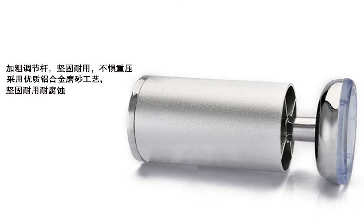Factory direct sales of bathroom cabinet support feet, bed feet, bar counter feet, aluminum alloy round adjustable furniture, sofa cabinet feet pic 3
