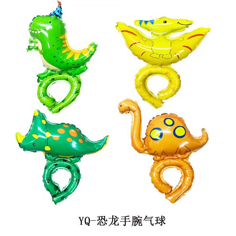 卡通动物手腕气球儿童手环戴手上的气球地推微商扫码小礼品引流详情3