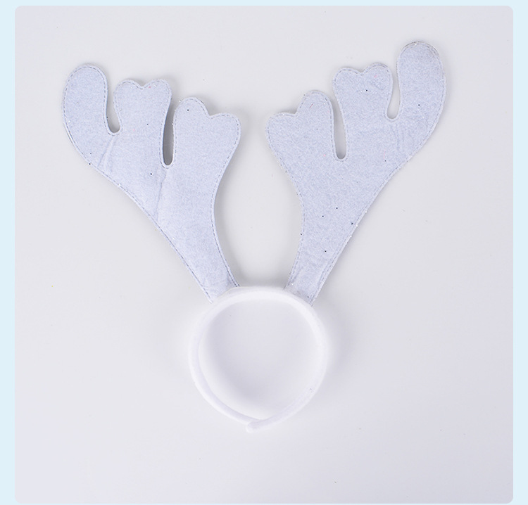 跨境圣诞节可爱亮片鹿角儿童发箍 圣诞狂欢表演鹿角头箍发饰详情4