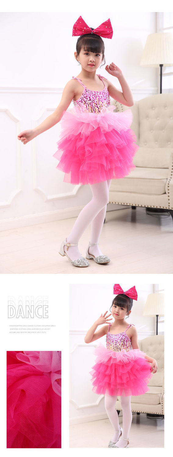 六一儿童合唱演出服蓬蓬裙纱裙女童可爱蛋糕裙幼儿园舞蹈服表演服详情7
