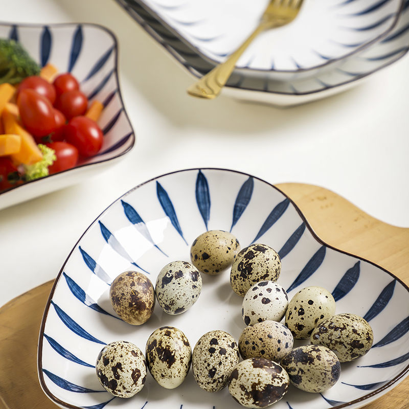 家用菜盘2-6个盘子陶瓷餐具 创意日式瓷盘方盘异形盘简约圆盘菜碟详情10
