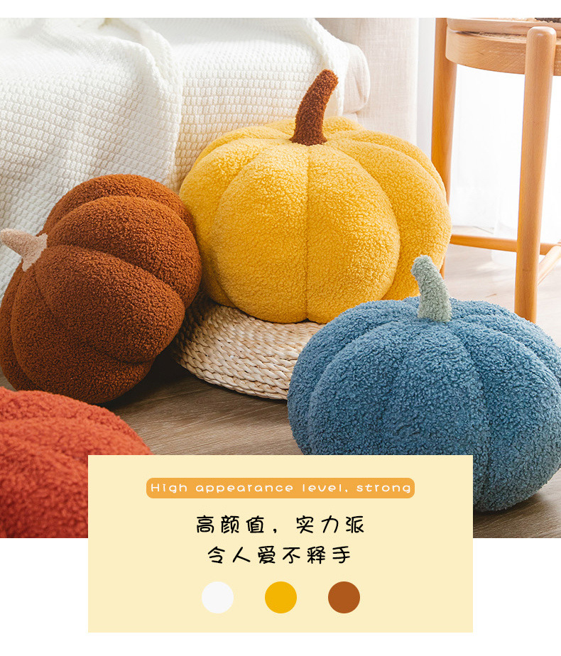 Ins-style creative pumpkin throw pillows, bed cushions, pumpkin Christmas decorations, plush cushions for home use pic 16