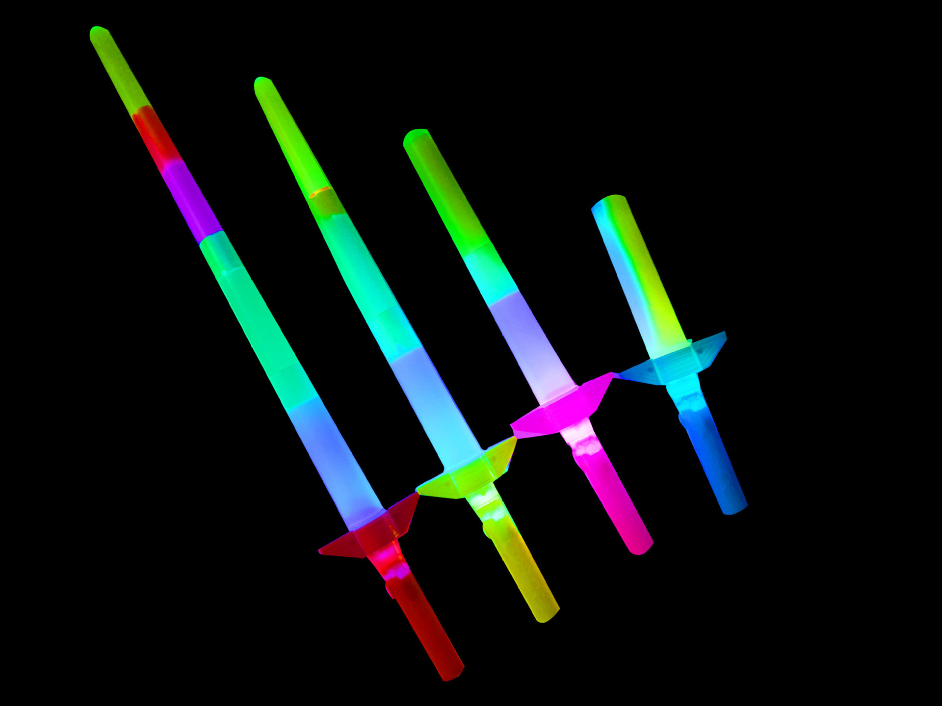 大号伸缩荧光棒发光玩具四节闪光棒地推小礼物夜市摆摊货源批发详情5