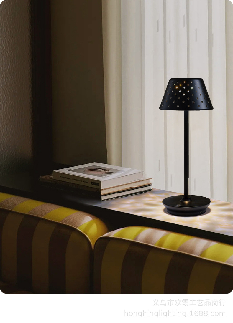 led charging bar table lamp, retro atmosphere light, KTV restaurant bar table light, bar atmosphere night light pic 3