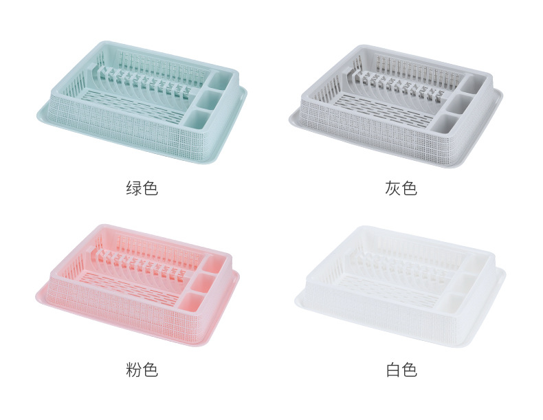 Wholesale plastic kitchen bowl and dish draining storage rack, draining basin storage box, storage rack for kitchen pic 6