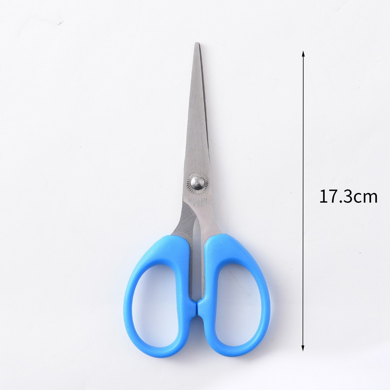Factory direct supply of cross-border exclusive 6002 office paper-cutting hand scissors, stainless steel student stationery, household small scissors pic 3