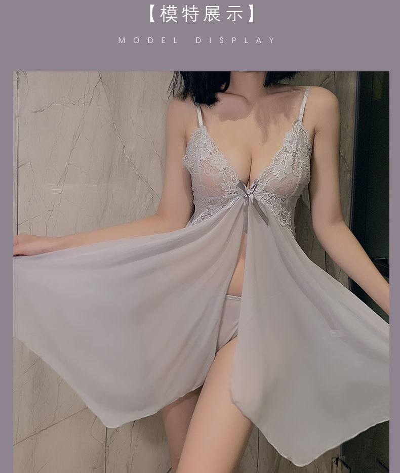 网纱透视诱惑睡衣欧美法国外贸情趣内衣性感吊带睡裙套装成人用品  GASZ-情趣内衣8468详情10