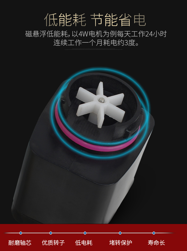 Fish tank oxygenation air pump, external circulation wall-mounted water suction and drainage three-in-one submersible pump, waterfall filter pic 34