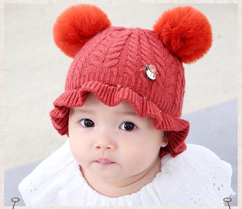 Benar bear softball hilo de lana mono sombreros para hombres y mujeres bebé capucha de bebé capucha para niños línea sombreros MZ8261 pic 6