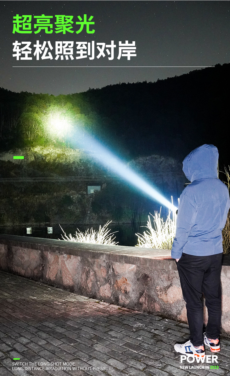 New cross-border flashlight with strong light, super bright mini flash, three-eye little monster abs flashlight, waterproof cap clip light pic 6