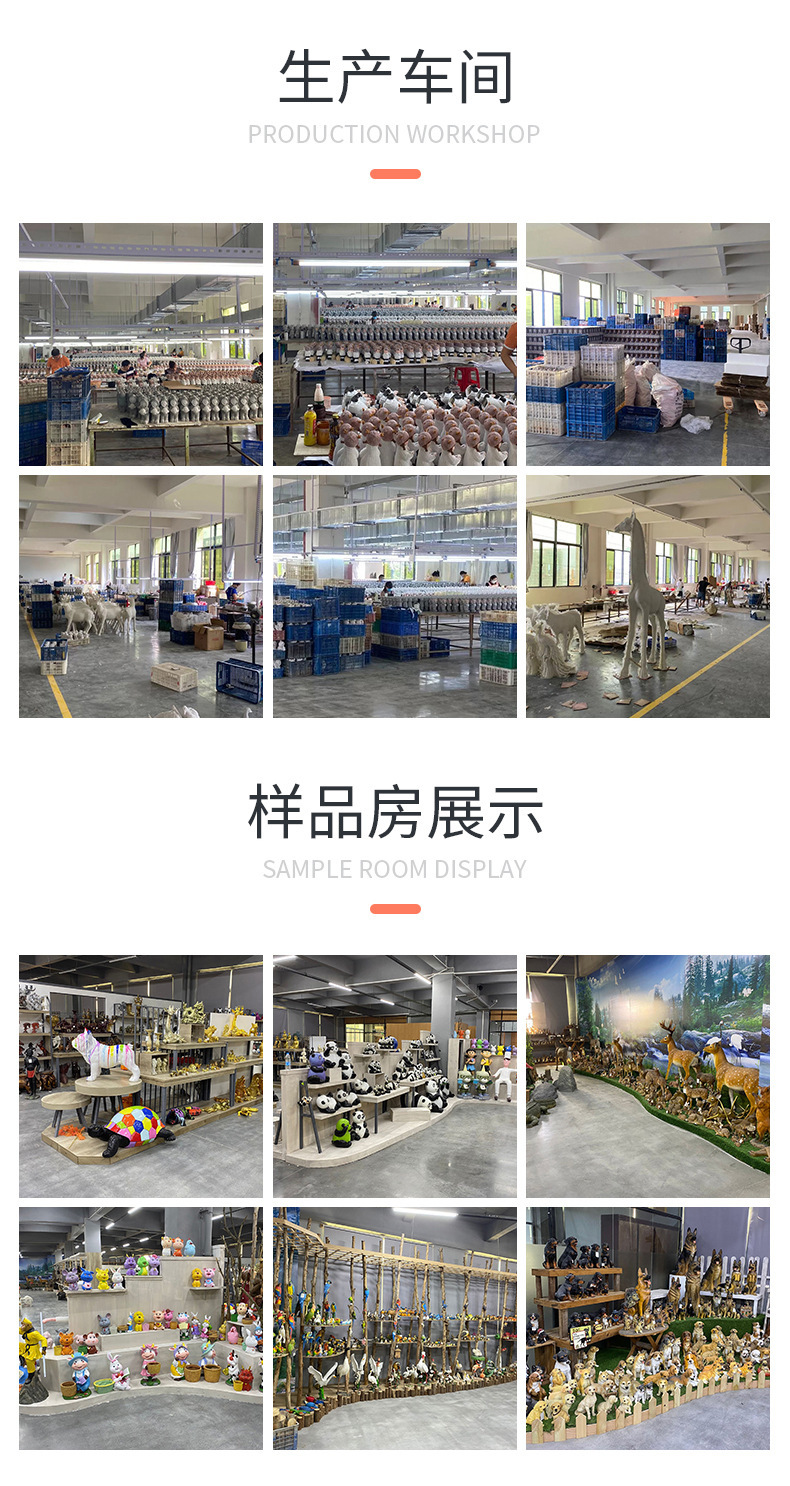 仿真小狼狗摆件  院装饰品美陈小狼狗动物雕塑盆栽树脂工艺品摆件详情3