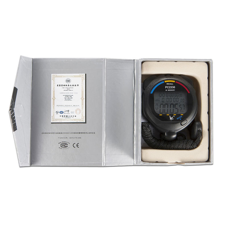 Genuine Tianfu PC-2330 three-row 30-track stopwatch countdown electronic stopwatch timer multi-functional watch pic 5