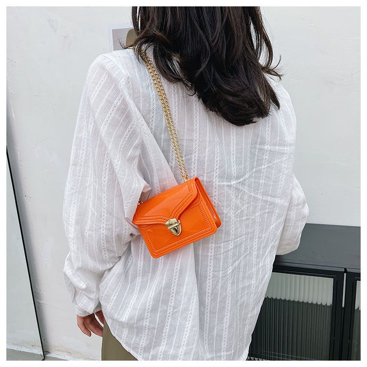 2021夏季新款PVC果冻包mini时尚花边小方包化妆包单肩斜挎ins女包详情30