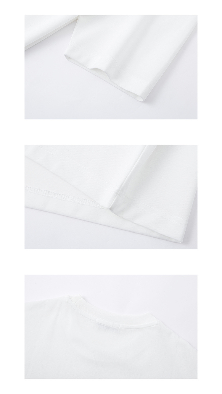 Quick-drying ice silk cotton simple letter print short-sleeved T-shirt for men 2024 summer slightly loose silk gloss half-sleeved T-shirt pic 35