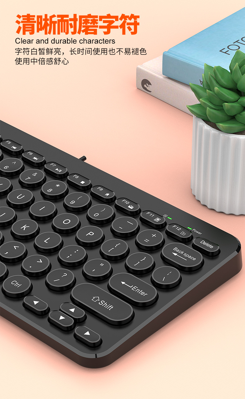 The K380 external keyboard for laptops, with retro round keycaps and silent keys, is a universal neutral keyboard for desktop laptops pic 8