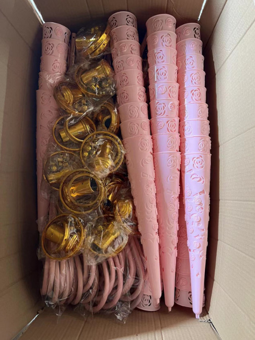 Direct sales manufacturer cross-border wedding and wedding scene wedding baskets, iron baskets, flower baskets, wedding flower stands, welcome baskets, aisle flower baskets pic 39