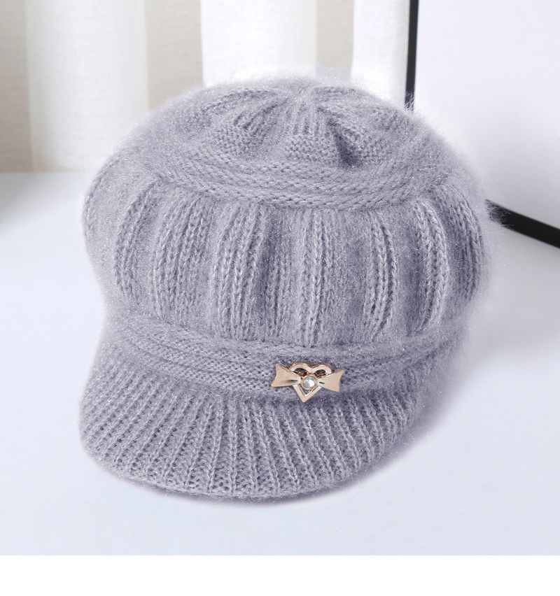 冬天保暖南瓜帽女加绒加厚奶奶毛线帽中老年人针织帽老太太帽子详情10