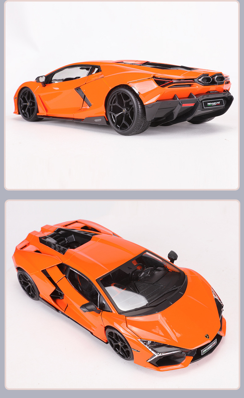 美驰图1:18兰博Revuelto雷文顿合金车模摆件金属汽车模型男孩礼物详情6