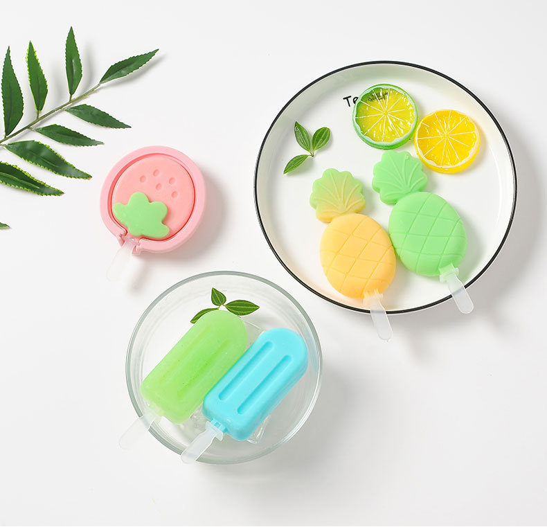 现货 硅胶冰棒冰棍模具 带盖棒冰模具 自制DIY雪糕模具 制冰格详情16