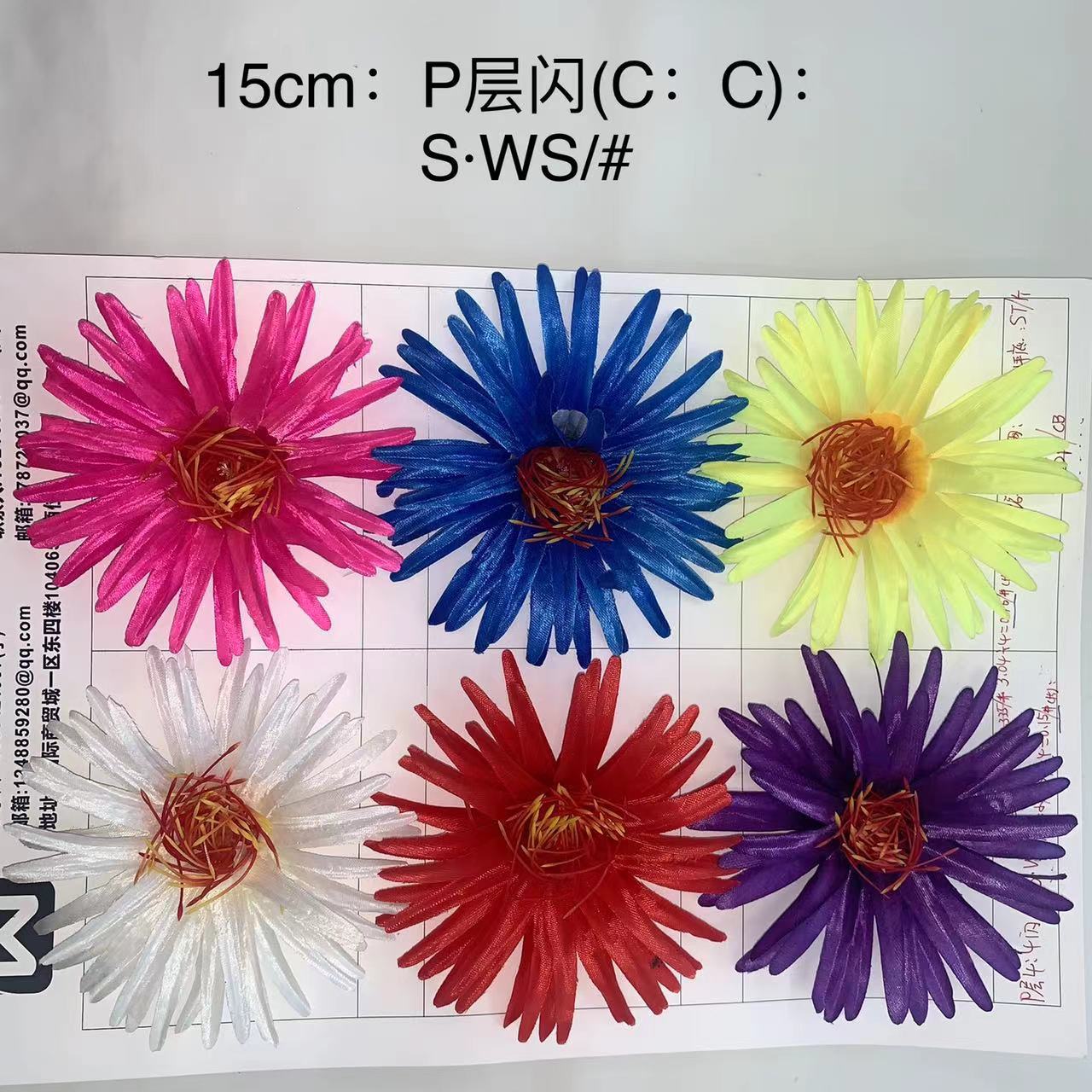 A comprehensive collection of artificial chrysanthemum flowers, peonies, cherry blossoms, tea roses, cheap and beautiful flower heads, carnations, artificial flower heads, and flower matching wholesale pic 14