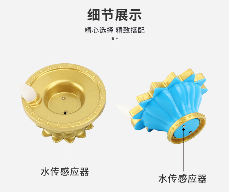 New simulation led candle light, Indian small oil lamp, floating candle, Diwali creative water decoration item pic 6