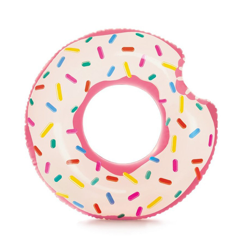 INTEX56265 Creative donut Swimming ring, summer water photography swimming ring, pvc life buoy wholesale pic 2