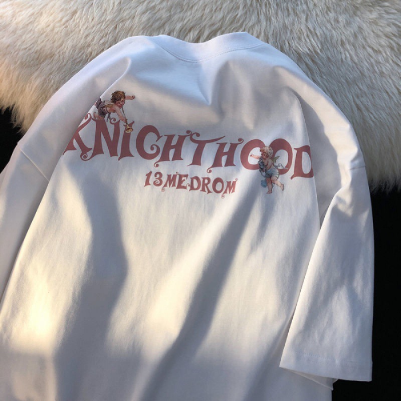 【210g精梳/6535拉架】2022夏季新款潮韩版大码短袖